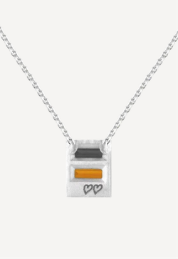 Колье из серебра "Гроза в поле"