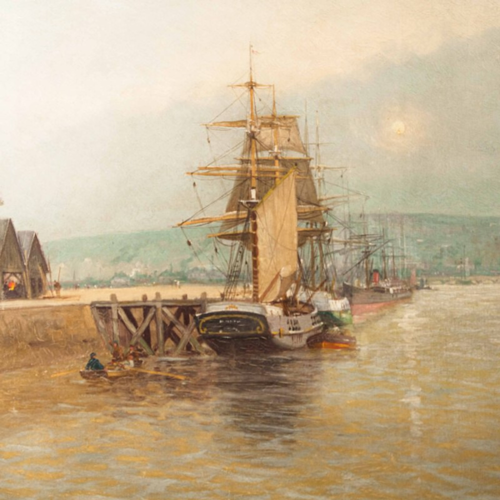 Картина «Bateaux Dans Le Port De Rouen / Лодки в порту Руана»