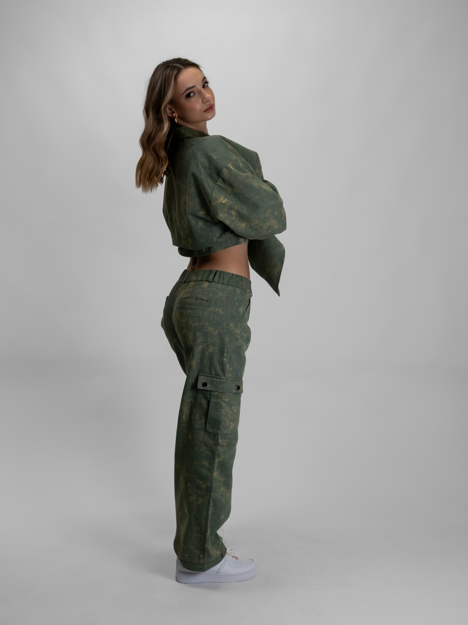 Джинсы Cargo Forest Girl (Light Green)