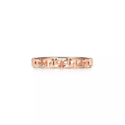 Кольцо из розового золота, Tiffany💠 True Narrow, В наличии