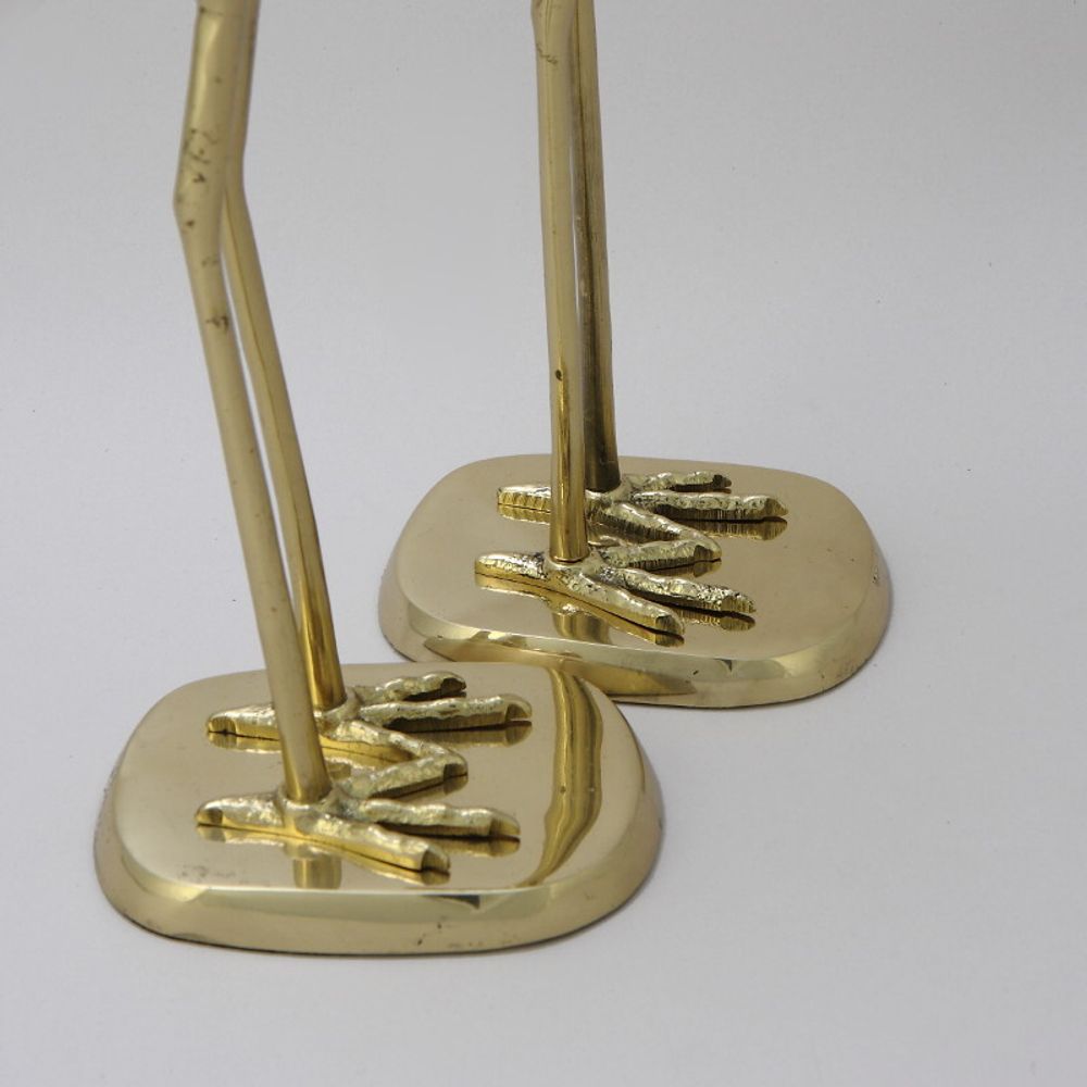 Bello De Bronze Статуэтка Журавли пара, золото