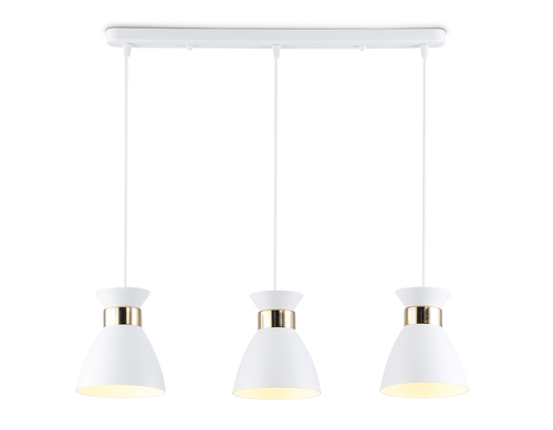 Светильник подвесной TR8466/3 WH/FGD белый/золото E27/3 max 60W 550*135*1000