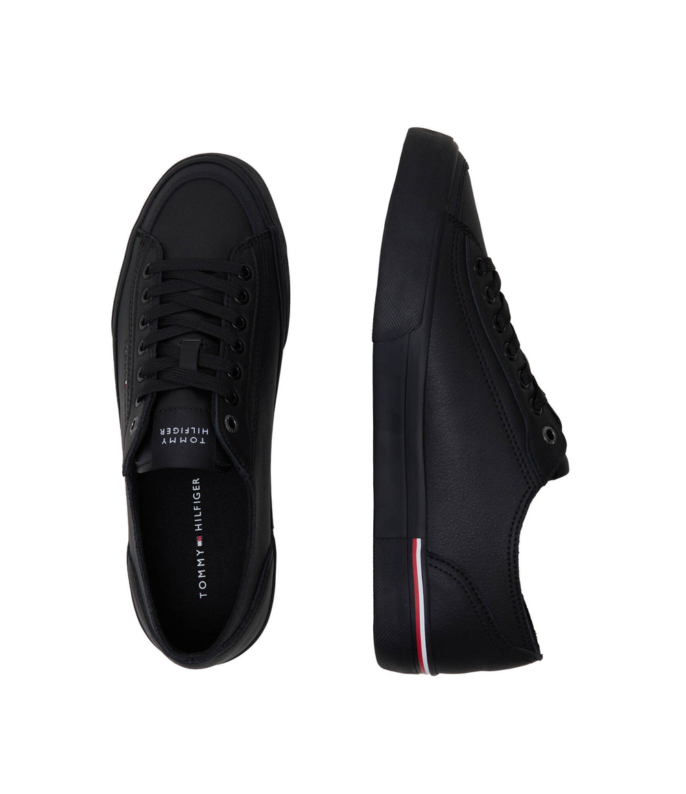 Кожаные кроссовки Tommy Hilfiger - черный(FM0FM04953)