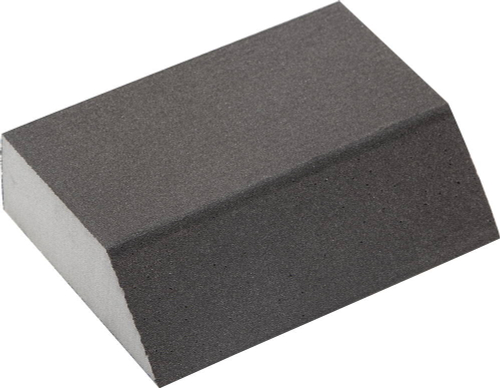 Губка шлифовальная ЗУБР ″Мастер″ четырехсторонняя угловая, средняя жесткость, Р320, 100х68х42х26мм