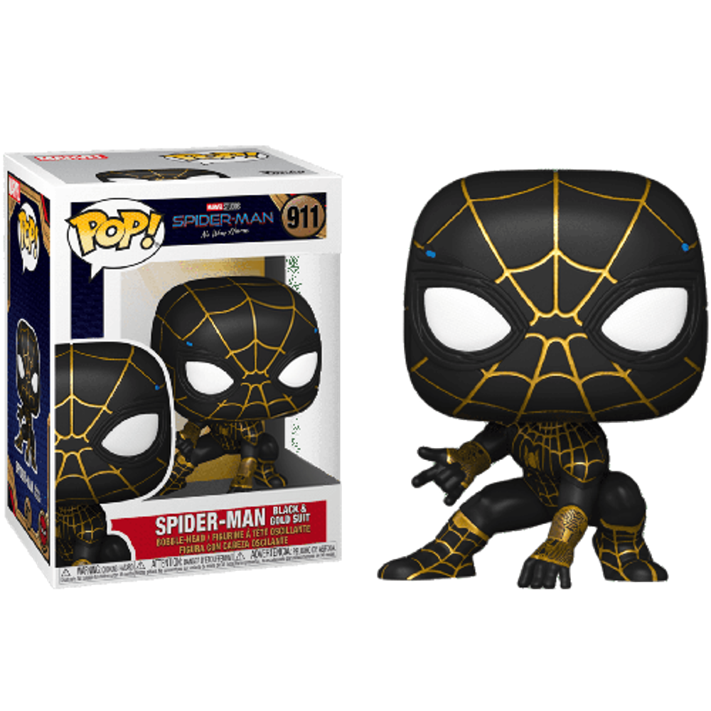 gold spider man funko pop