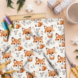 Ткань премиум Оксфорд 600D забавные лисята