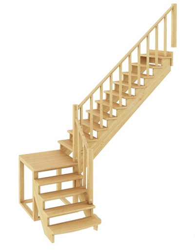 Лестница на второй этаж К-002м/2 Правая