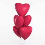 Ag Шар Сердце 19''/46 см, Мистик Viva Menta сатин (БГ-15)