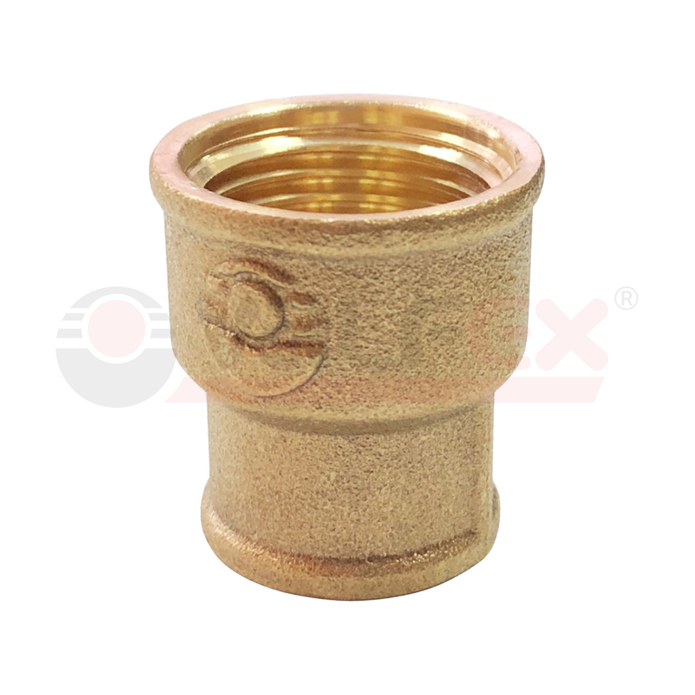 Муфта переходная латунь ВР1/2"/ВР3/8" VALFEX