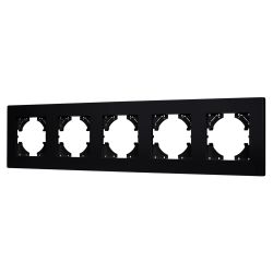 Рамка пластиковая FRM-PERIO-PL-5-BK (Arlight, -) 049763