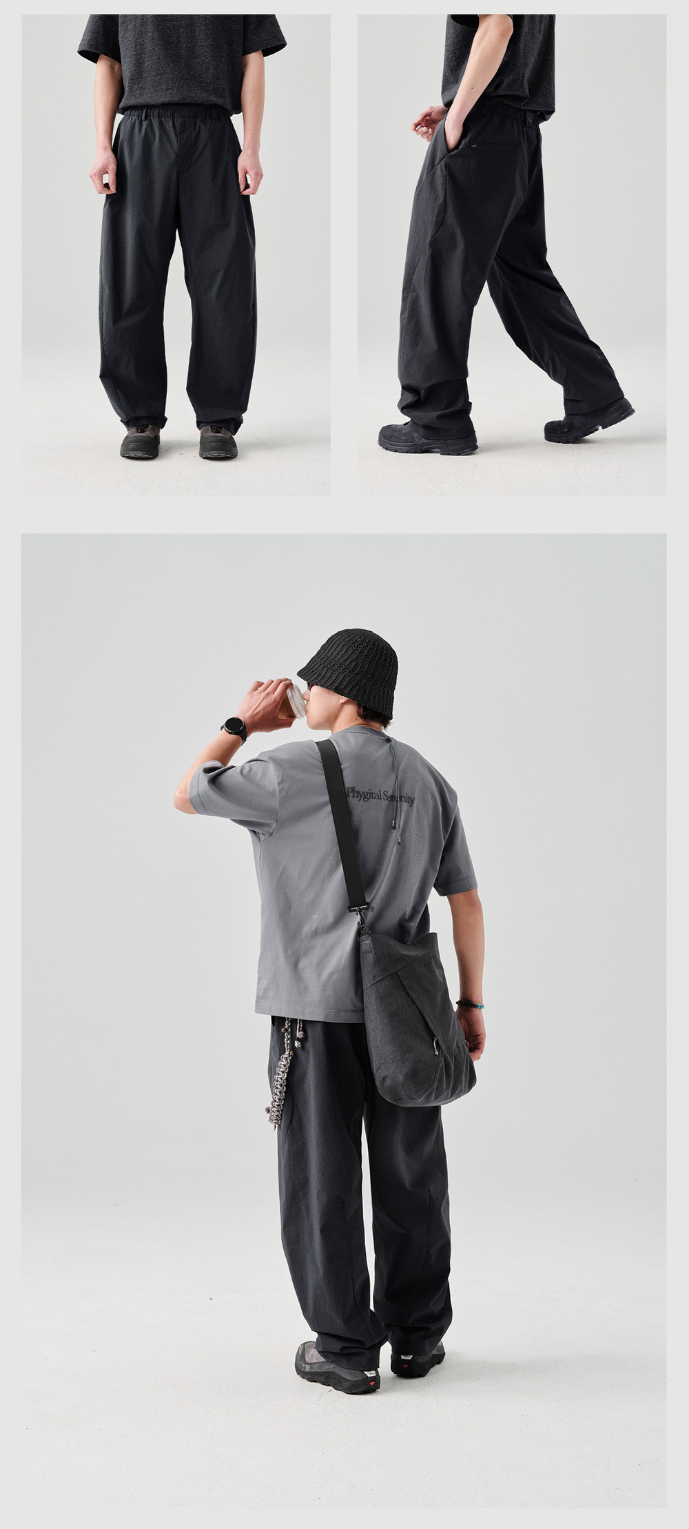 Штаны Nothomme BlueMonte Straight-Leg Trousers черный