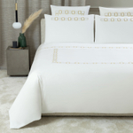 Постельное белье семейное Bold Bicolor Embroidery Savage Beige/Olive (140 x 200 см)