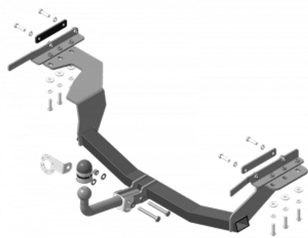 Фаркоп с эл-кой Smart для Nissan X-Trail, 2007-2015 (оцинкованный шар)(паспорт и сертификат в комплекте) 91402-A.Motodor
