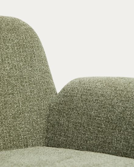 Кресло Melvia из зеленого шенилла