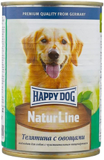 Консервы для собак Happy Dog Natur Line телятина/овощи, 410г