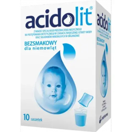 Ацидолит - порошок для приготовления раствора для приема внутрь, 10 пакетиков