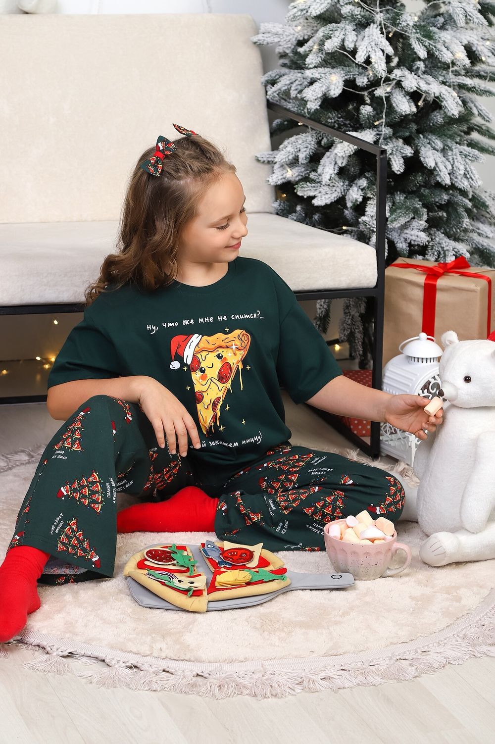 Костюм для девочки Пиццайоло-1 Виотекс ЗЕЛЁНЫЙ