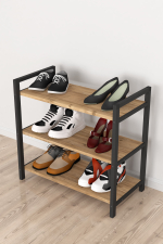 Стеллаж для обуви с 3 полками - сосна
