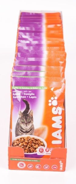 Iams Adult Rabbit для кошек кусочки с мясом кролика в желе