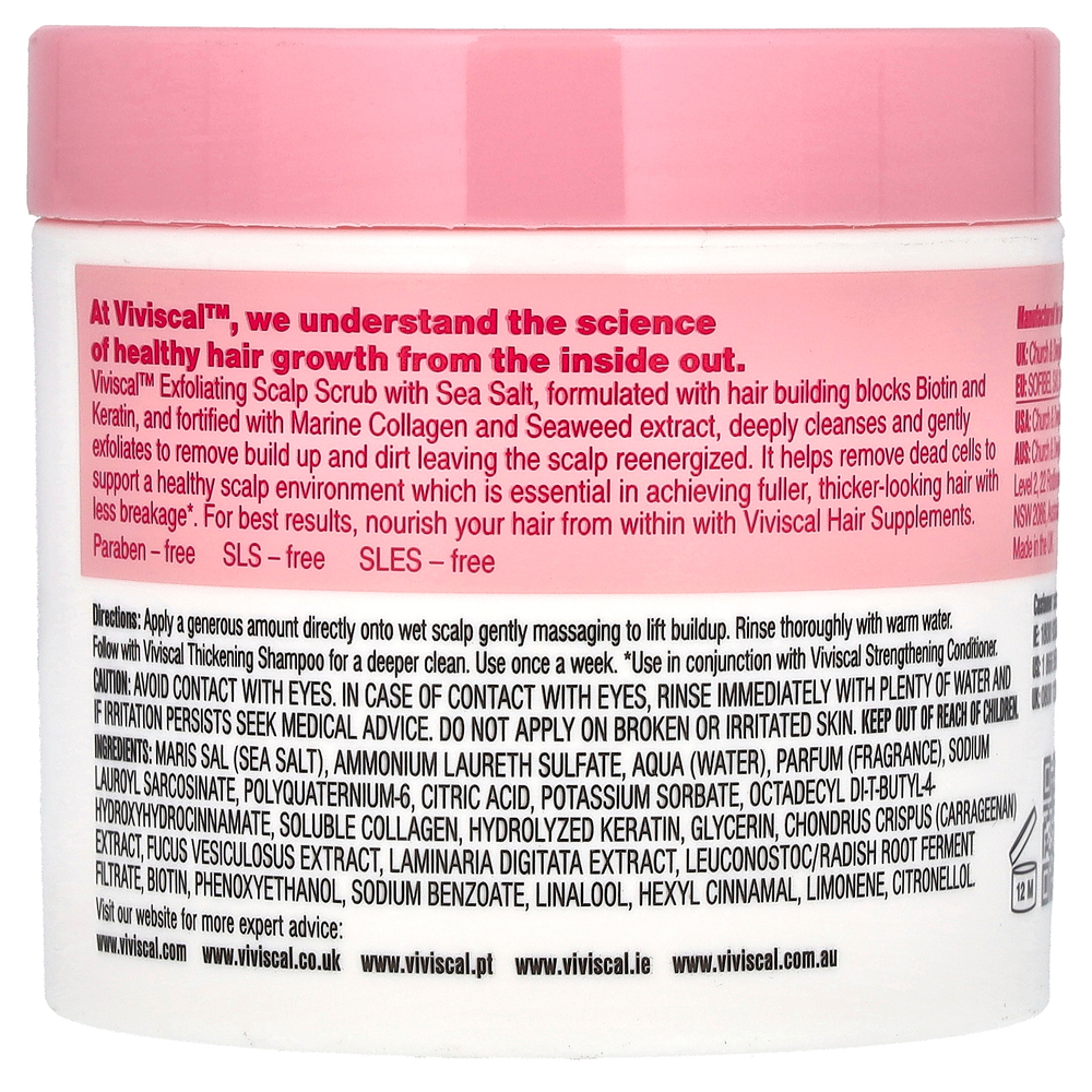 Viviscal, Advanced Hair Health, отшелушивающий скраб для кожи головы, 200 г (7,05 унции)