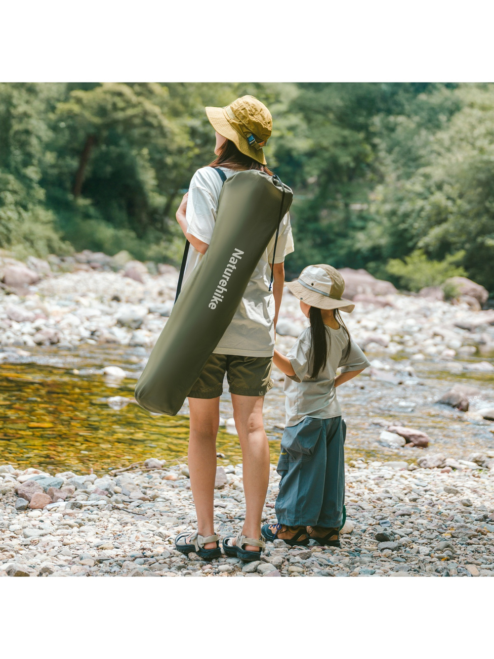 Кресло туристическое Naturehike Nightfall T05, 147х78,5х82 / 89 см, складное, до 150 кг. бежевое