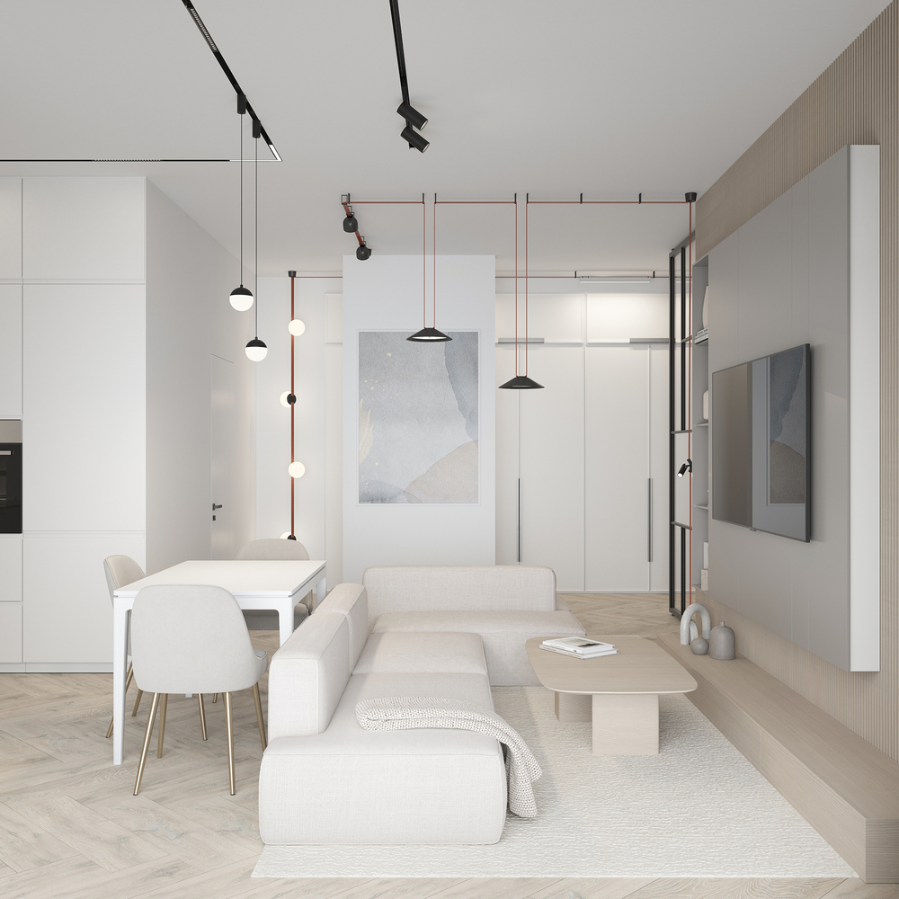 DK5547-BK Поворотный светильник для трека-ремня Belty, серия Spot, со светодиодом, D35*L126.5мм, 48V DC, 7W, RA90, 30°, 3000K, IP20, черный, алюминий