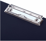 Папка-планшет с прижимом и крышкой А4 пластик,синяя (STAFF)