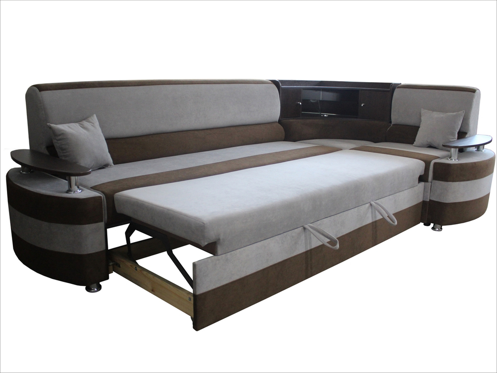 Диван угловой "Верона" дельфин Руна Nidht (серый ) - Конфетти 78-12