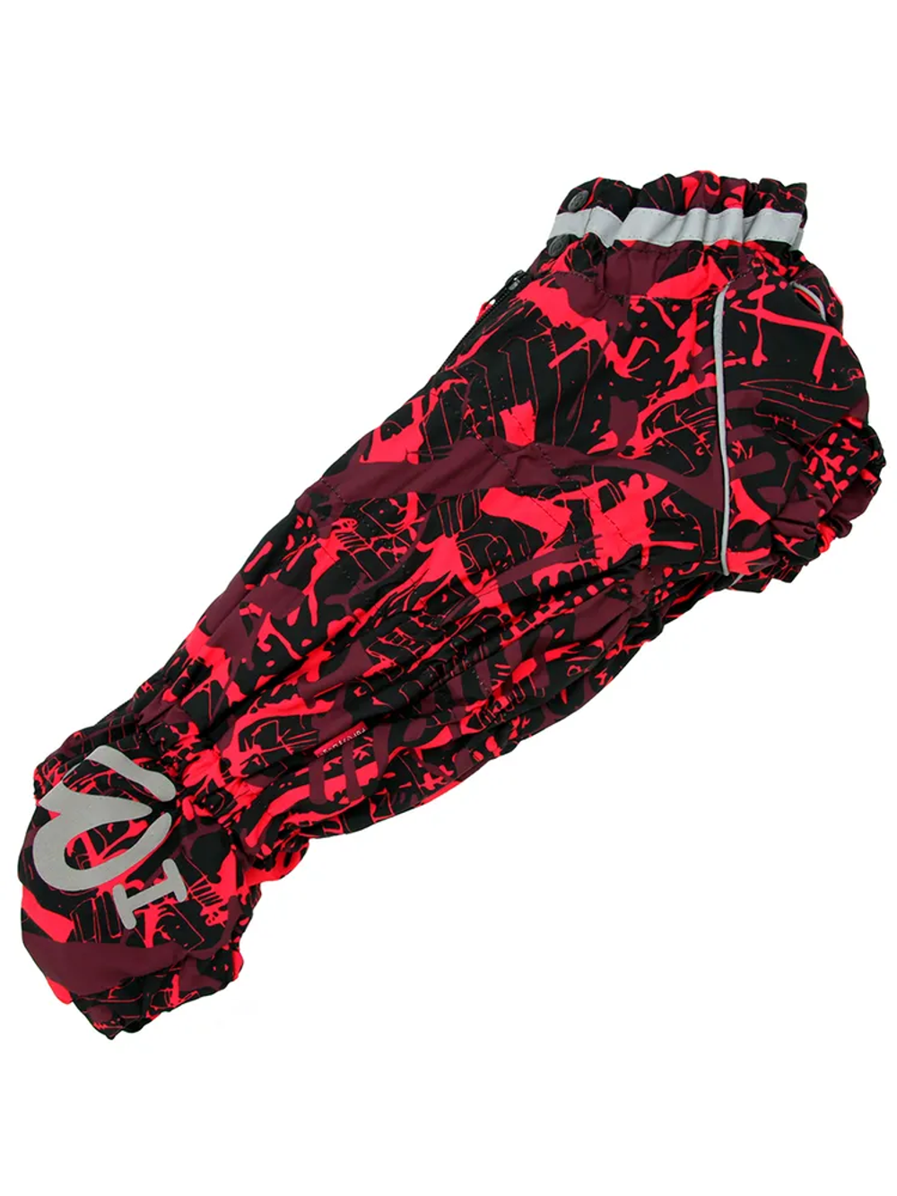 ForMyDogs Комбинезон красный/черный для девочек (TC2)