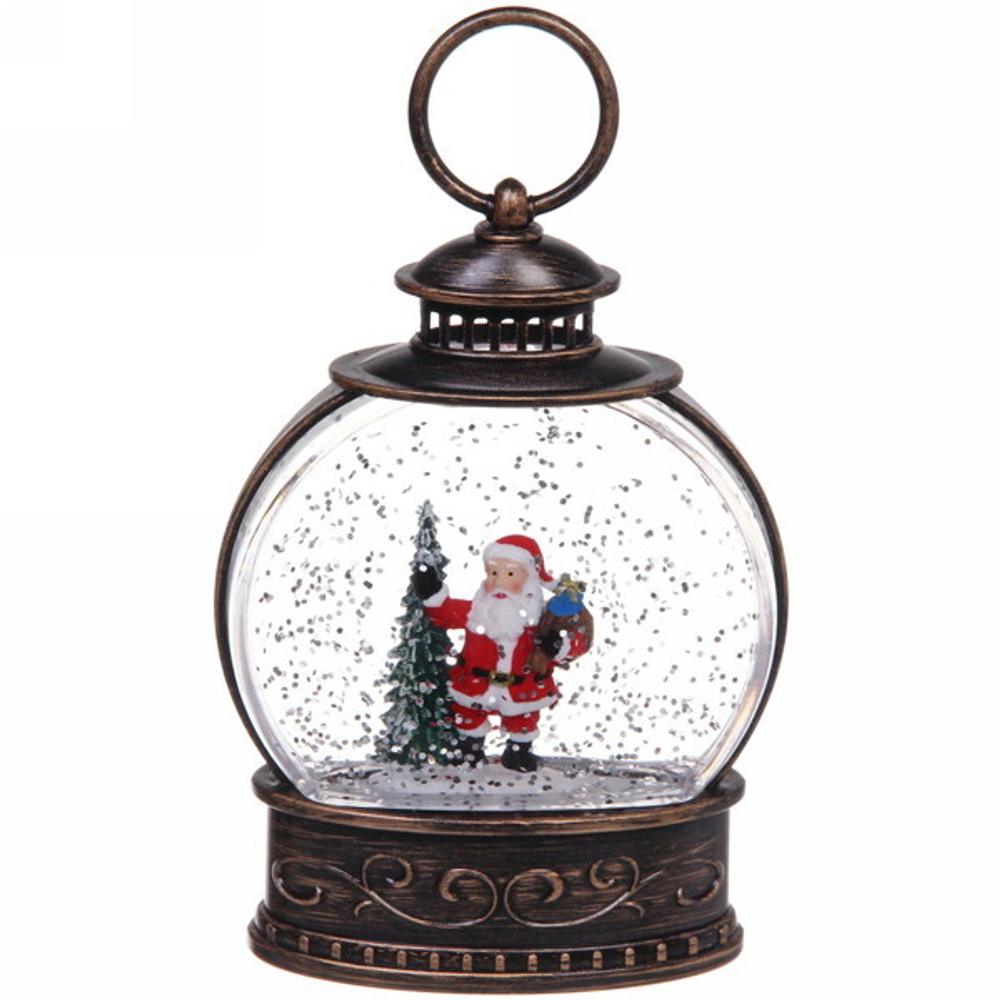 Сувенир с подсветкой Christmas «Шар - Сказочный Дед Мороз» 12,7х9х3,6 см (3хAG13)