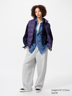 UNIQLO Жилет PUFFERTECH, фиолетовый