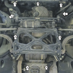 Защита MOTODOR для Audi A6 2011-2018 арт.70105