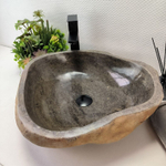 Раковина из речного камня RS-63363 (53*48*15) 0123