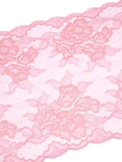 03-201 Кружево эластичное 23 см, пыльно-розовый