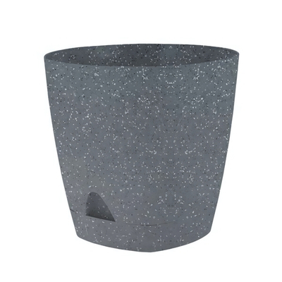 Горшок для цветов AMSTERDAM D 110мм 0,65л с прикорневым поливом, тёмный камень