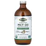 Flora, сертифицированное органическое масло MCT, без добавок, 14 г, 500 мл (17 жидк. унций)