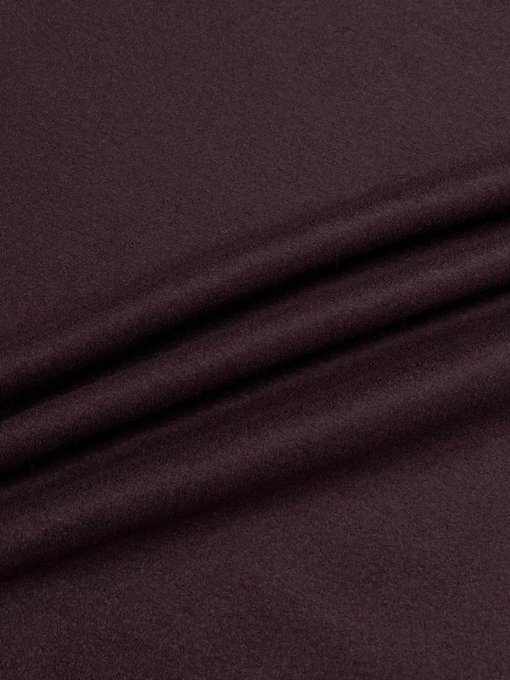 Шерсть лоден пальтовая Marzotto баклажановая
