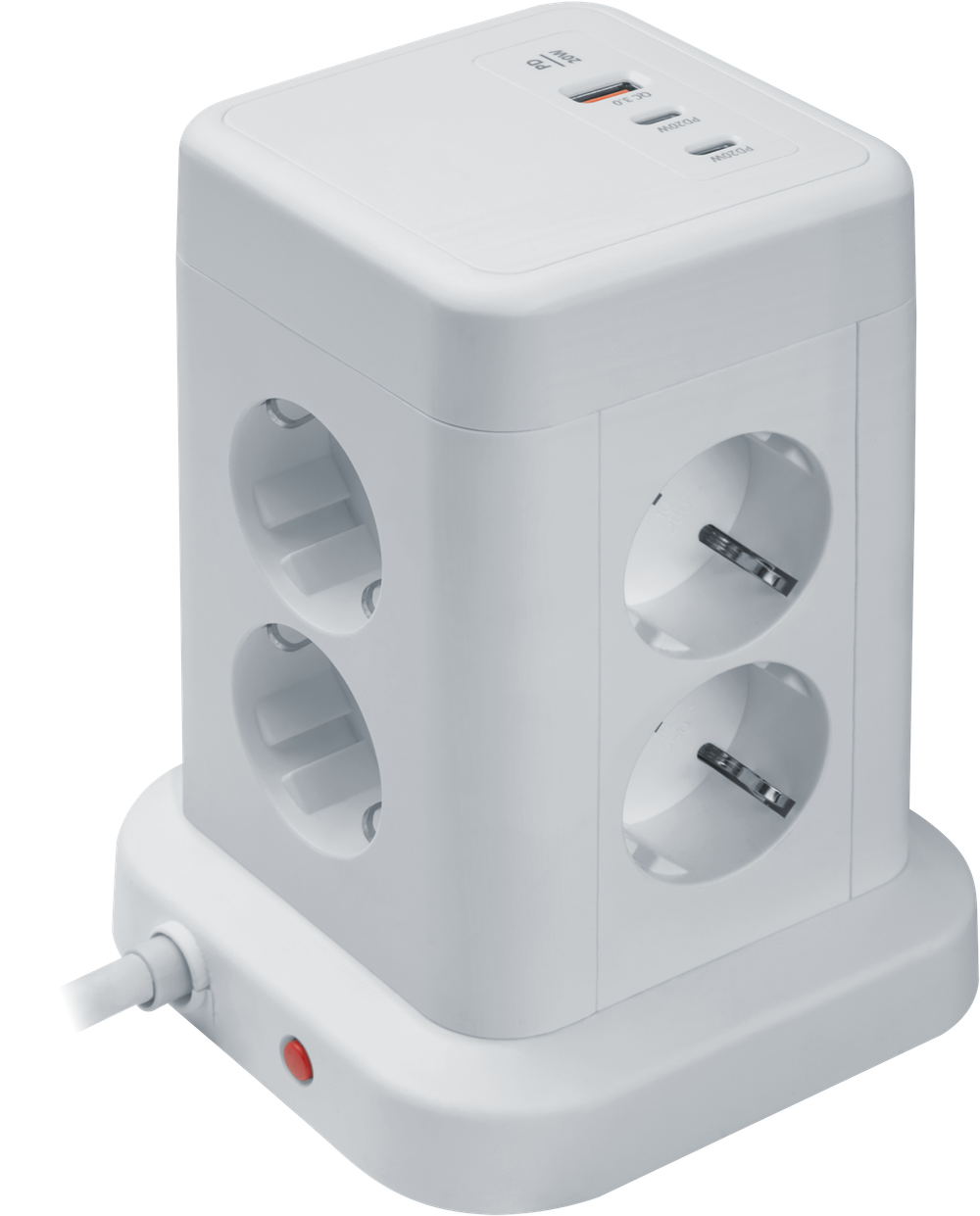 Сетевой фильтр Navigator 95 684 NSP-USB-08-180-ESC-3x1-PD20W