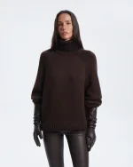 Свитер из шерсти мериноса, Коричневый