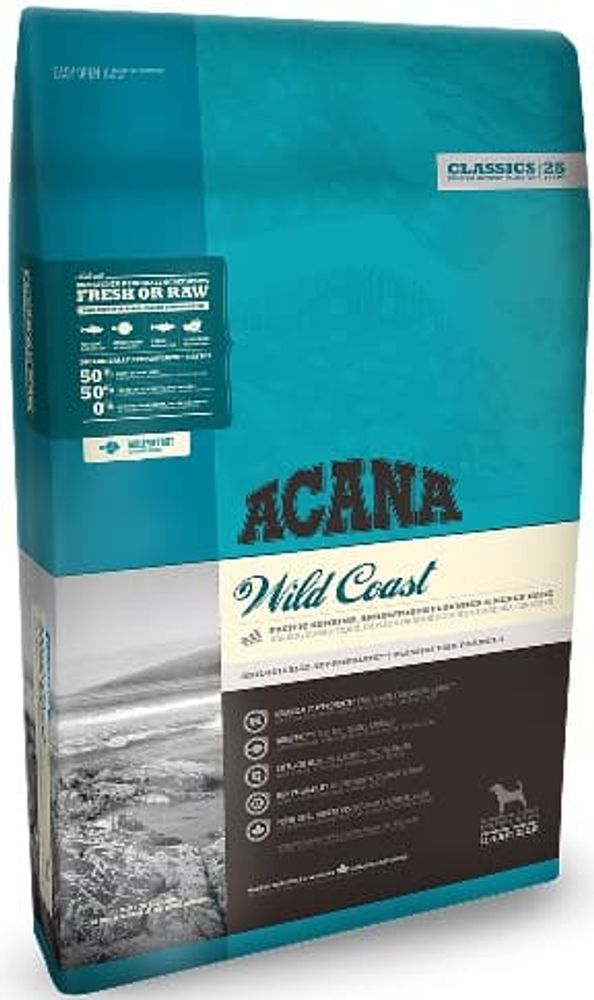 *АКАНА ВАЙЛД КОУСТ/корм для собак с рыбой/CLASSIC/ 6кг