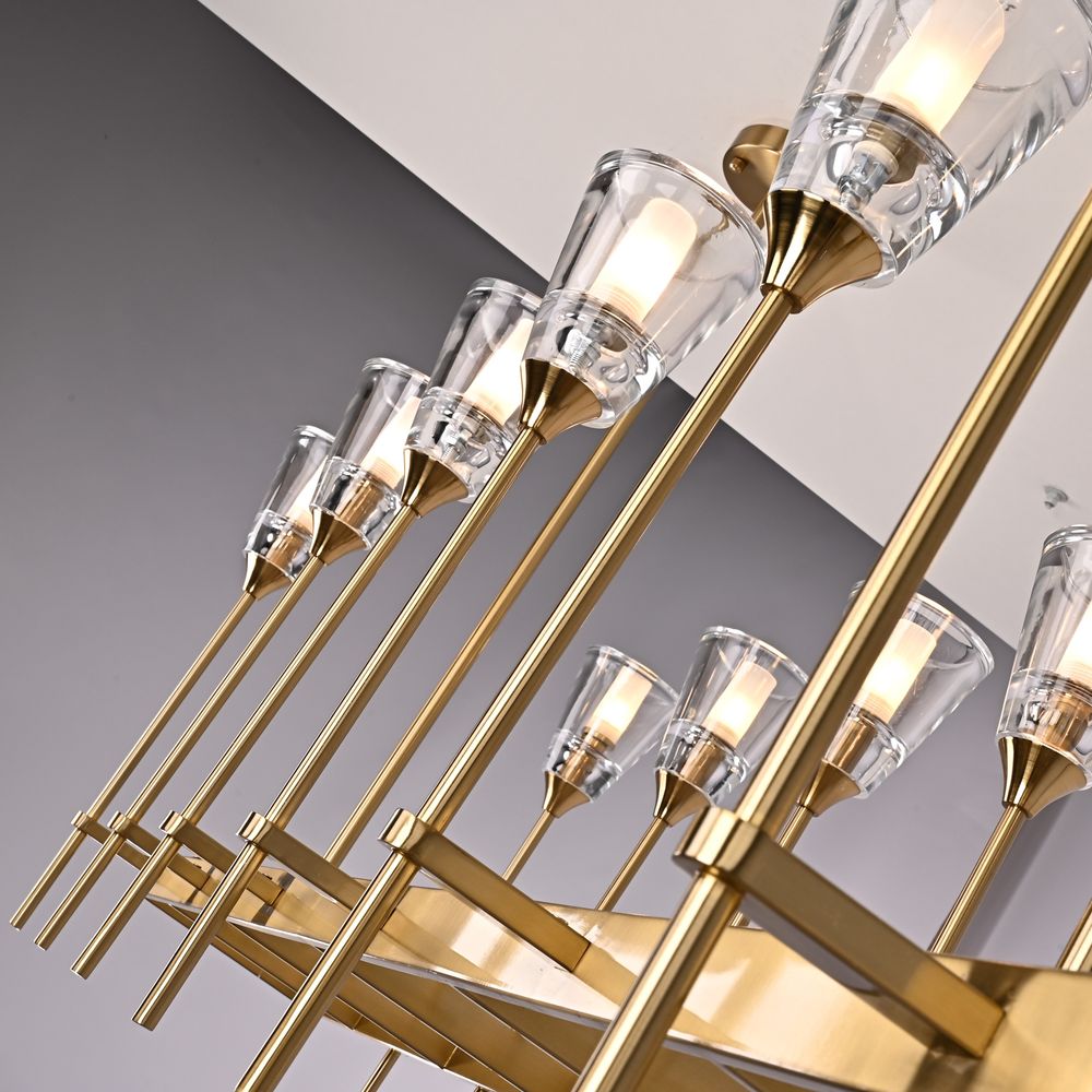 Люстра На Штанге Torche De Verre Linear Chandelier 12 By Imperiumloft