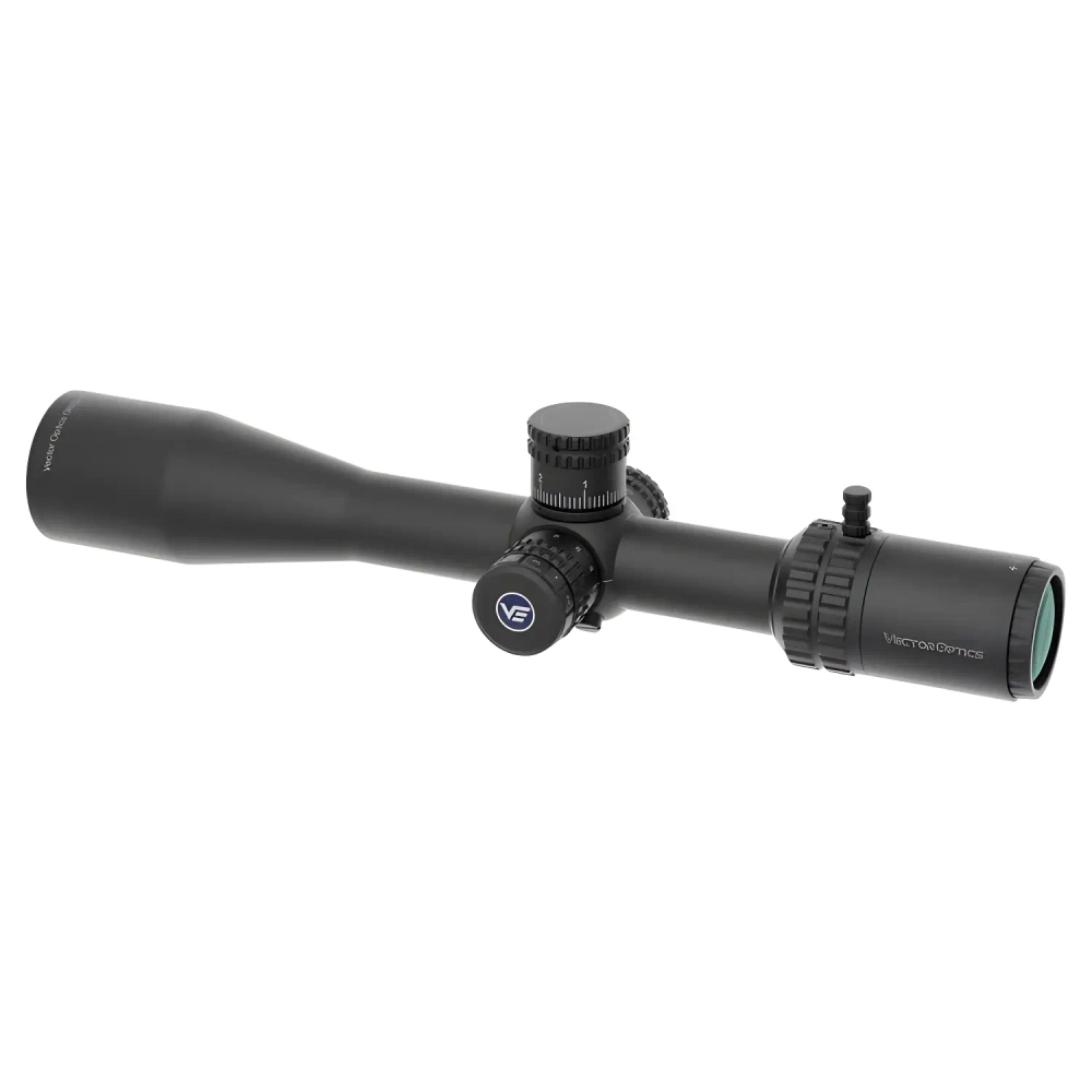 Оптический прицел Vector Optics ORION PRO MAX 4-16x44 HD SFP (SCOL-62) боковой вид с логотипом