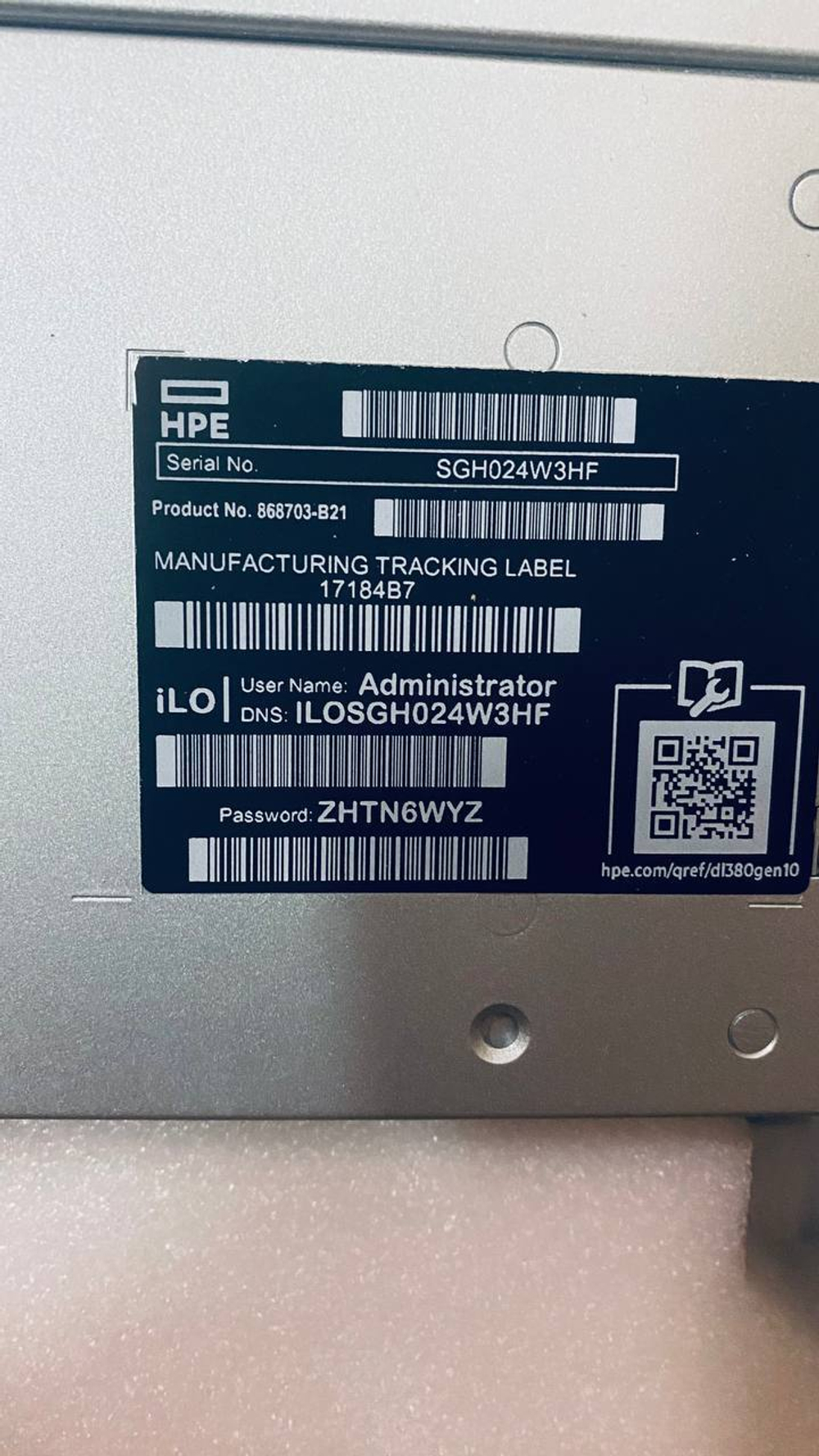 P19720-B21_CNX14702RT, Сервер (868703-B21) HPE DL380 Gen10 8SFF NC CTO Svr