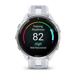 Умные часы Garmin Forerunner 965 Titanium White, спортивный ремешок "White" (010-02809-11)