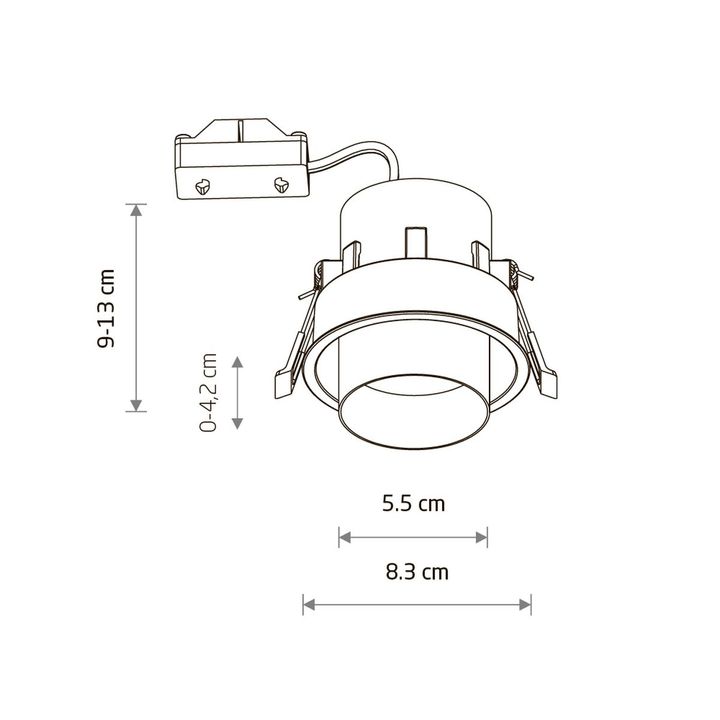 Встраиваемый спот Nowodvorski Mono Slide Black 10799