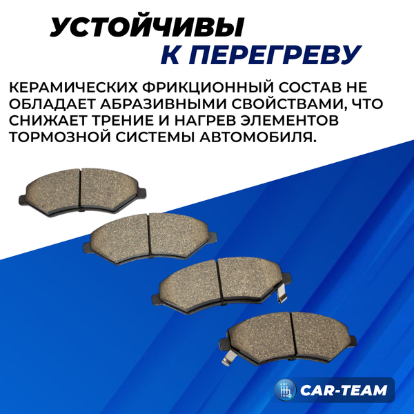 Колодки тормозные передние (керамические) Chery Tiggo 4 Pro, Tiggo 8, Jetour Dashing (арт. ZCP-0354)