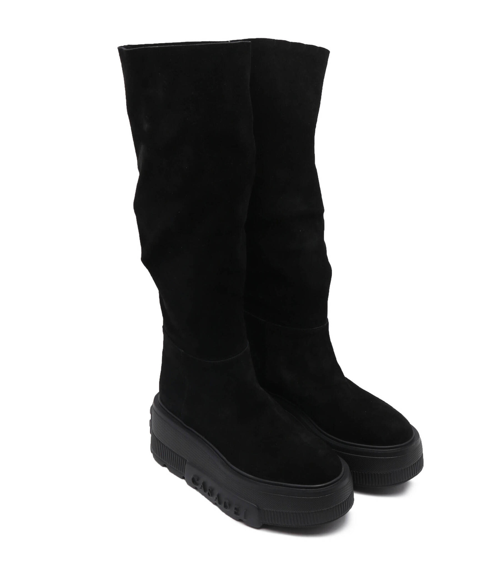 Кожаные ботильоны на платформе nexus Casadei - черный(2S227T070NRENNA)