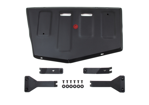 Защита топливного бака АвтоБроня для JAC JS4 АКПП FWD 2022-н.в./Москвич 3 АКПП FWD 2023-н.в., штампованная, сталь 1.5 мм, с крепежом, 111.09214.1