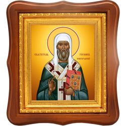 Герман Новгородский святитель. Икона на холсте.