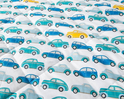 Детское постельное белье 1.5 спальное Sofi De MarkO Авто Чайка белое